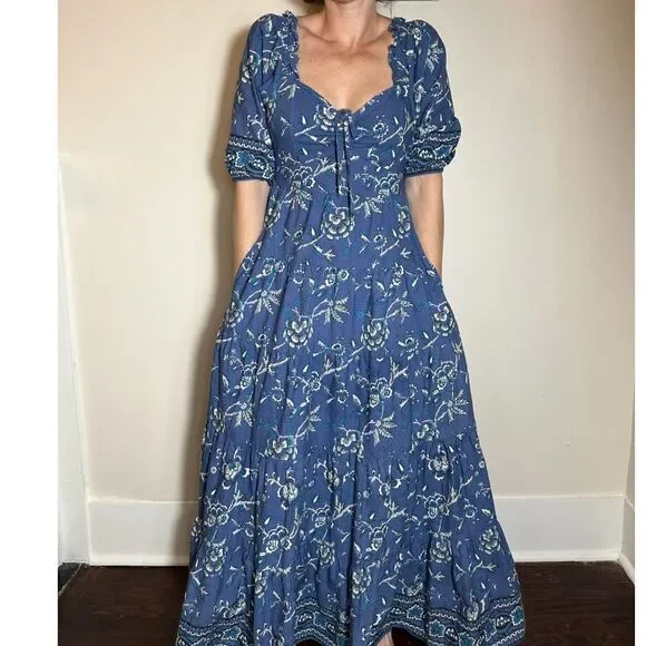 cotton maxi wrap dress Isla Dress